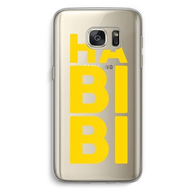 Habibi Blue: Samsung Galaxy S7 Transparant Hoesje
