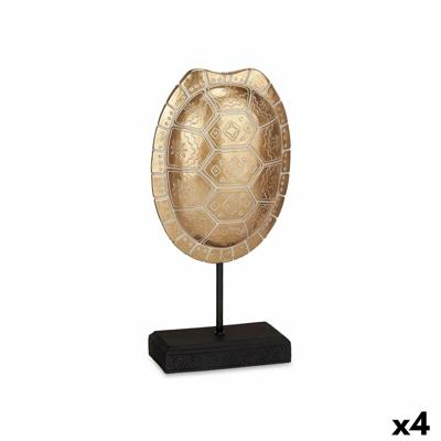 Decoratieve figuren Schildpad Gouden 17,5 x 36 x 10,5 cm (4 Stuks)
