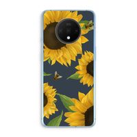 Sunflower and bees: OnePlus 7T Transparant Hoesje