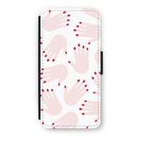 Hands pink: iPhone SE 2020 Flip Hoesje