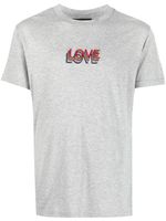 Viktor & Rolf t-shirt en coton mélangé à imprimé Love - Gris