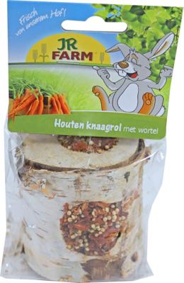 JR Farm knaagdier knaagrol hout met wortel 150 gram 05698 - Gebr de boon