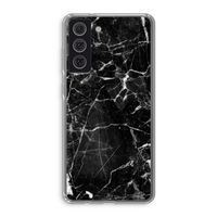 Zwart Marmer 2: Samsung Galaxy S21 FE Transparant Hoesje