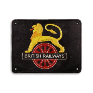 GIETIJZEREN "BRITISH RAILWAYS" PLAQUETTE