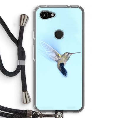 Kolibri: Pixel 3a Transparant Hoesje met koord