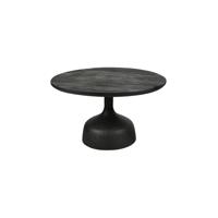 Tower Living Ronde Salontafel 'Elba' Mangohout, 70cm, kleur Zwart