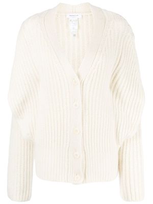 Fabiana Filippi cardigan à volants - Blanc