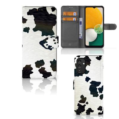 Samsung Galaxy A14 5G | Telefoonhoesje | Met pasjeshouder | Koeienvlekken