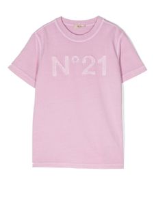 Nº21 Kids t-shirt à logo imprimé - Rose