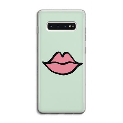 Kusje: Samsung Galaxy S10 4G Transparant Hoesje