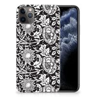 Apple iPhone 11 Pro Max TPU Case Black Flowers - thumbnail