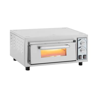 pizzaoven - 1 kamer - 2400 W - Ø 40 cm - vuurvaste steen - Royal Catering