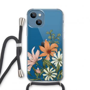 Floral bouquet: iPhone 13 mini Transparant Hoesje met koord