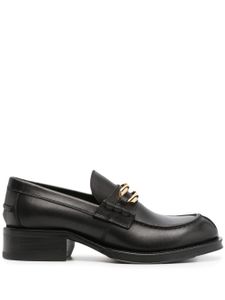 Lanvin mocassins en cuir à boucle - Noir