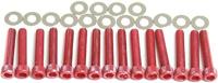 TNT motorkap schroevenset screw set engine cover piaggio 50 red