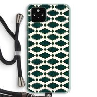 Moroccan tiles: Pixel 5a 5G Transparant Hoesje met koord