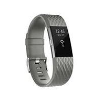 Fitbit Charge 2 siliconen bandje - Maat: Large - Donkergrijs - thumbnail
