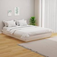 Bedframe massief hout wit 140x200 cm Bedframe massief hout wit 140x200 cm