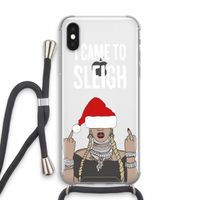 Came To Sleigh: iPhone XS Transparant Hoesje met koord