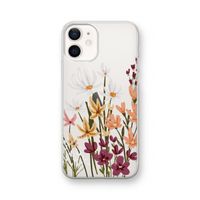 Painted wildflowers: iPhone 12 Transparant Hoesje