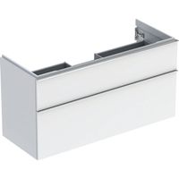 Geberit iCon wastafelonderkast 118.4x61.5x47.6cm 2 lades met softclose Spaanplaat Wit 502.306.01.2 - thumbnail