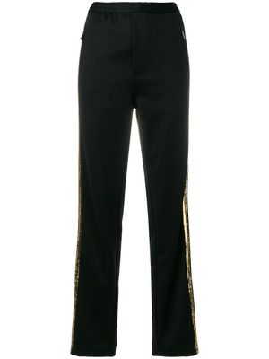 DSQUARED2 pantalon de jogging brodé de sequins - Noir
