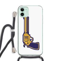 Pew Pew Pew: iPhone 11 Transparant Hoesje met koord