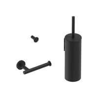 Toiletaccessoire Set MAY 3-in-1 Mat Zwart PED