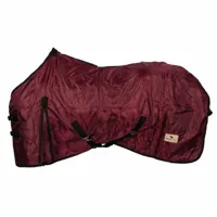 Budget Rider fleece gevoerde staldeken bordeaux maat:195