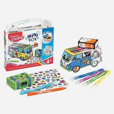 Joustra Maped creatief caravan inkleuren en vouwen