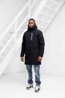 Cruyff Long Parka Winterjas Heren Zwart - Maat L - Kleur: Zwart | Soccerfanshop