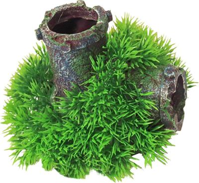 Plastic Green Moss op gezonken buis met uitstromer 11 cm - Gebr de boon