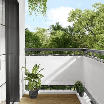 Balkonscherm 75x1000 cm 100% oxford polyester wit