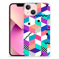 iPhone 13 mini | TPU Hoesje | Blokken Kleurrijk iPhone 13 mini | TPU Hoesje | Blokken Kleurrijk