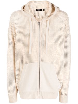 FIVE CM hoodie en maille ajourée - Tons neutres