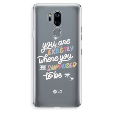 Right Place: LG G7 Thinq Transparant Hoesje