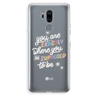 Right Place: LG G7 Thinq Transparant Hoesje
