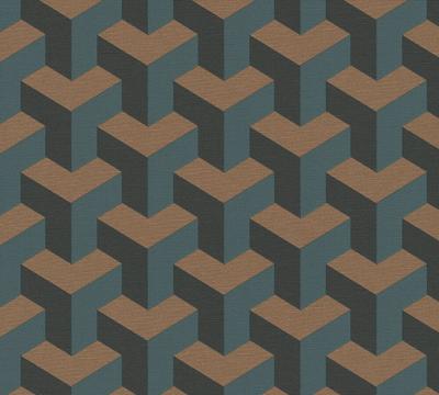 Livingwalls Daniel Hechter 7 - Blauw - Strukturen - 781502