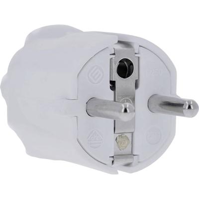 AS Schwabe 62221 Stekker met randaarde PVC 230 V Wit IP20
