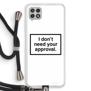 Don't need approval: Samsung Galaxy A22 4G Transparant Hoesje met koord