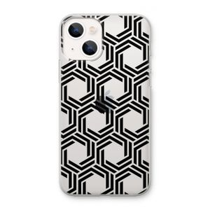 Geometrisch patroon: iPhone 13 mini Transparant Hoesje