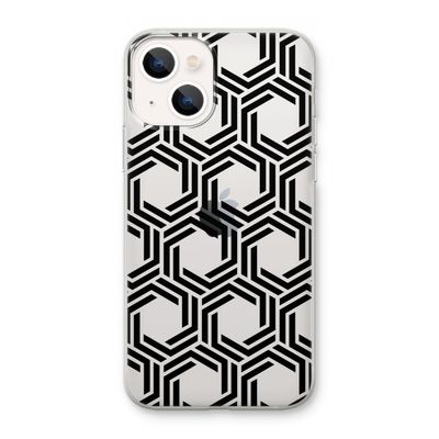 Geometrisch patroon: iPhone 13 mini Transparant Hoesje