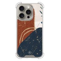 iPhone 15 Pro shockproof hoesje - Abstract terracotta