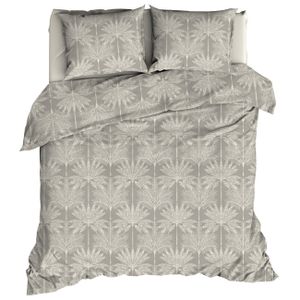 Satin d'Or Dekbedovertrek Palmyra Khaki-2-persoons (200 x 200/220 cm)