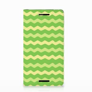 Nokia 2.1 2018 Hoesje met Magneet Waves Green