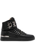 Philipp Plein baskets montantes à plaque Gothic - Noir - thumbnail