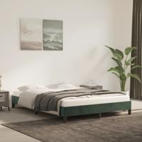 Bedframe zonder matras 140x200 cm fluweel donkergroen