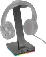 SpeedLink EXCELLO Koptelefoonstandaard Geschikt voor (koptelefoon): Over Ear koptelefoon, On Ear koptelefoon Zwart/rood - thumbnail
