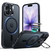 iPhone 17 Classic Hybrid Magnetic Case (Camera Control, Stash Stand) - Frosted Black