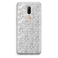 Zwanen: OnePlus 6 Transparant Hoesje